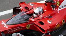 La Ferrari di Vettel con lo scudo. Il Cavallino ha testato il nuovo sistema di protezione in vetro chiamato Shield