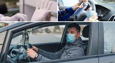 Utilizzare l'auto senza rischio contagio: dai doppi guanti ai copriscarpe. Ma si potrebbe impazzire...