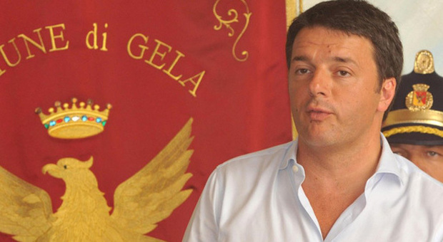 Il premier Matteo Renzi in visita in Sicilia