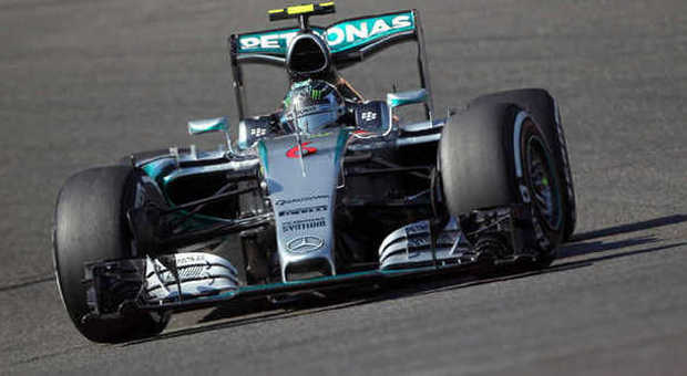 Nico Rosberg con la sua Mercedes a Spa