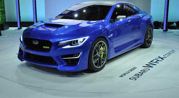 Il concept WRX esposto in anteprima mondiale dalla Subaru al motor show di Manhattan