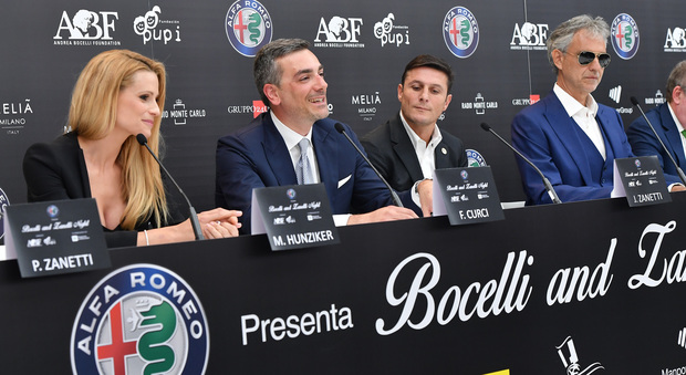 L' evento è stato presentato nel Museo storico Alfa Romeo e nasce della collaborazione tre le fondazioni che fanno capo ad Andrea Bocelli e Xavier Zanetti.