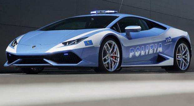 La Lamborghini Huracan della polizia di Stato