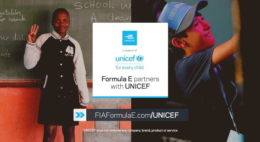 La campagna Formula E a favore dell'Unicef
