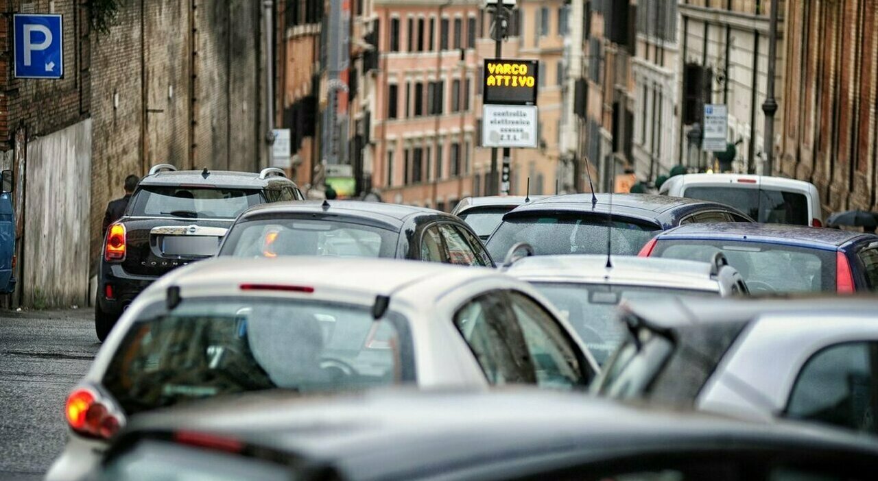 Traffico a Roma centro