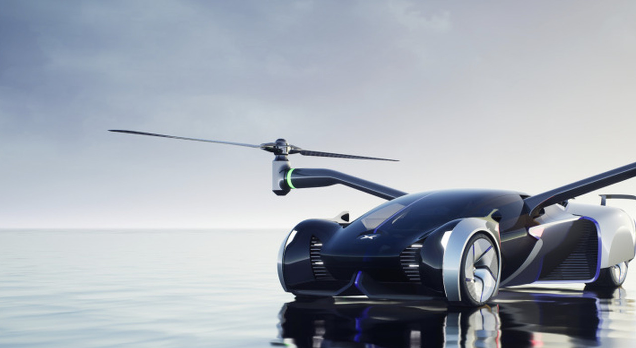 L'auto volante (fabbricata in Cina) arriverà sul mercato nel 2024: autonomia di 35 minuti