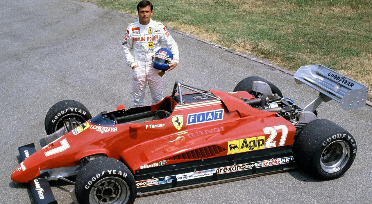 Patrick Tambay con la Ferrari F1 nel 1982