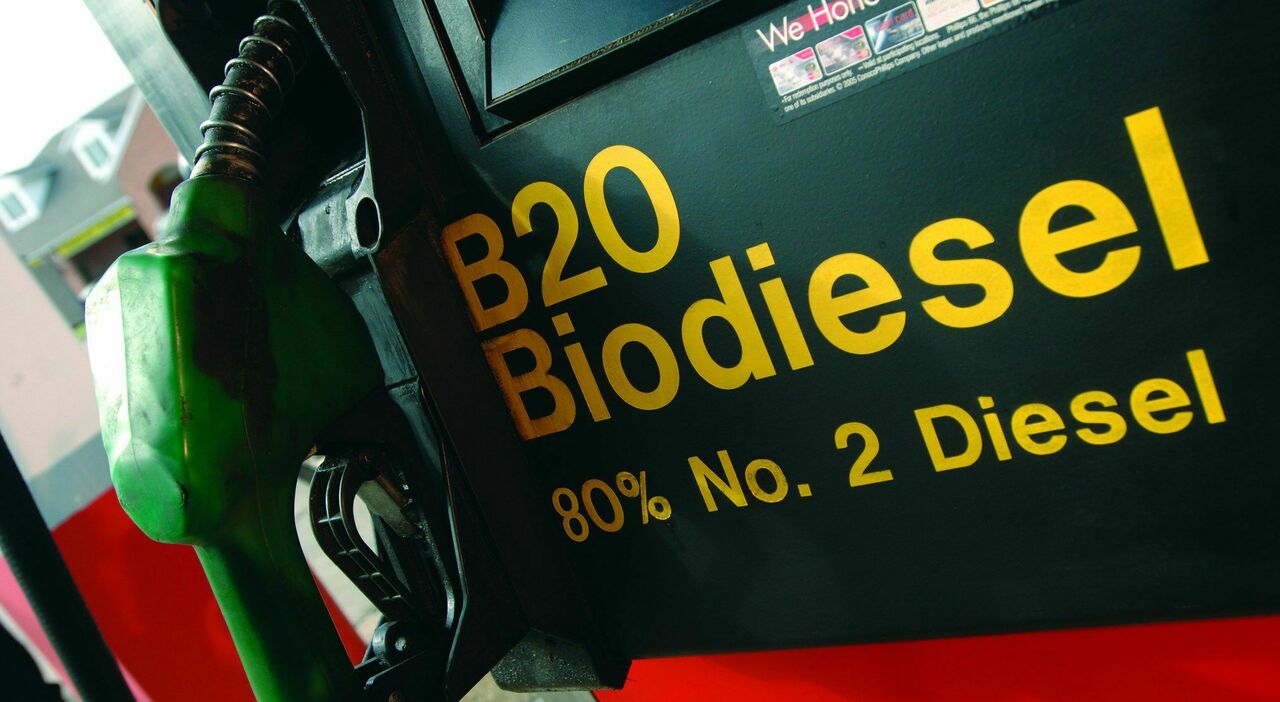 Una pompa di biodiesel