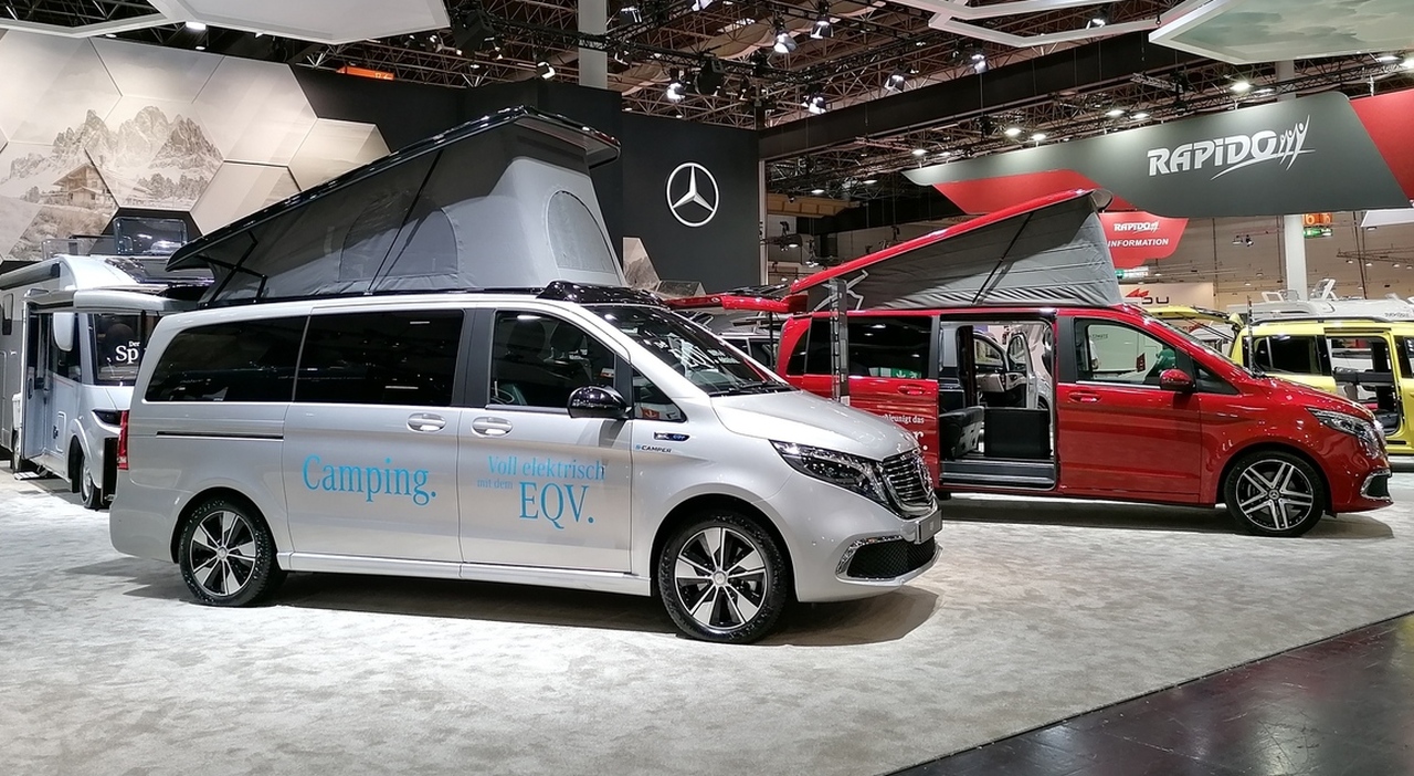 Il camper zero emission EQV della Mercedes