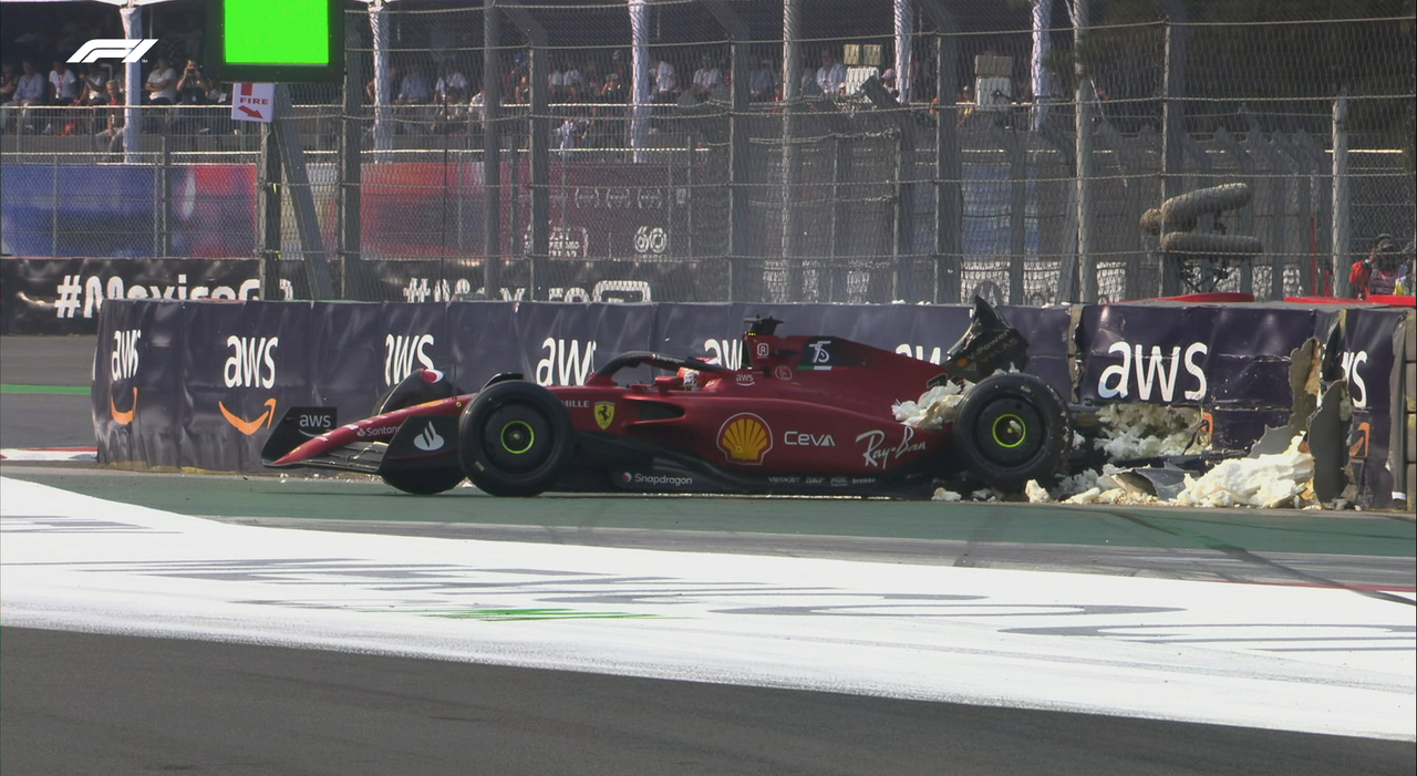 GP Citta del Messico, prove libere 2: test con le gomme Pirelli 2023, crash di Leclerc