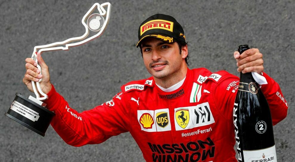Carlos Sainz, il suo primo podio con la Ferrari ottenuto a Montecarlo