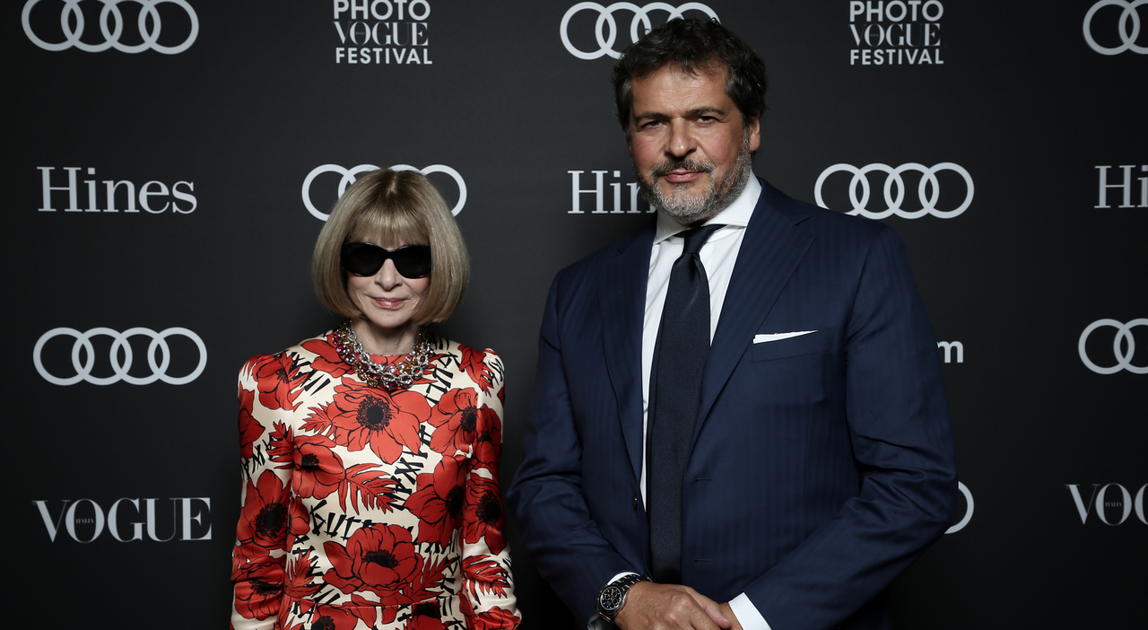 Anna Wintour, regina incontrastata e icona del fashion con Massimo Faraò, Direttore Marketing di Audi Italia