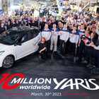 Toyota Yaris, da Valenciennes esce l’auto numero 10 milioni. Di queste 5.155.506 unità sono state vendute in mercati europei